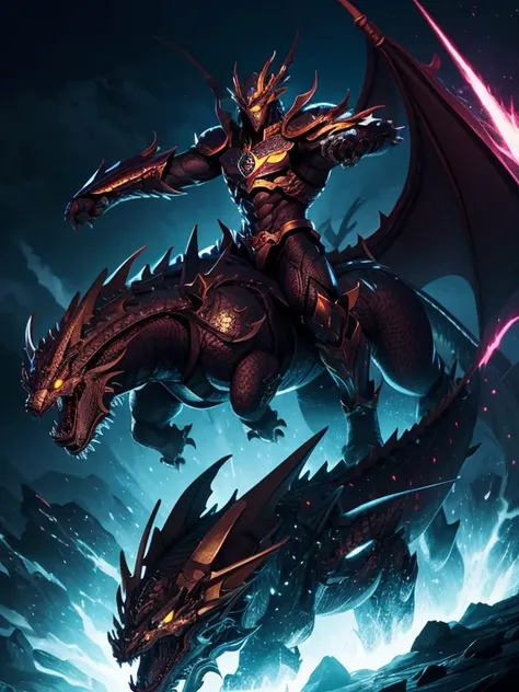 The Darkness　Soaring in the air　shine　superalloy dragon　Powerful　　ultimate dragon　Thang Long　zodiac dragon