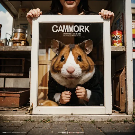 Film poster about a movie about finding many hamsters known as “chomik “ all over the world