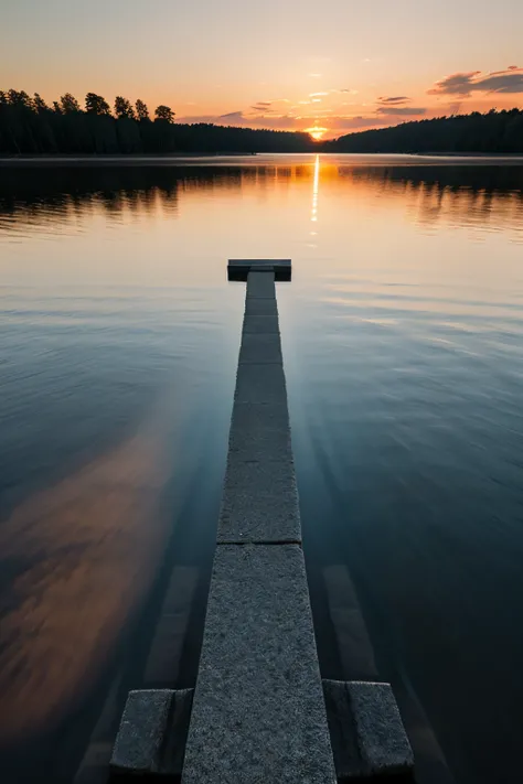 Reflections Landscape photography, long bridge into the sea, stunning sunset, inspired by Photographer Mikko Lagerstedt Creative & Emotional Landscape Photography