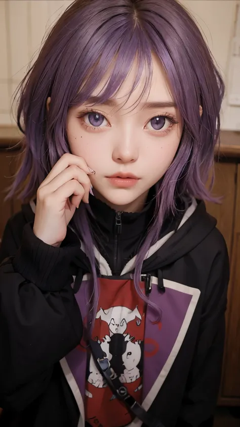 Lora realistis purple hair