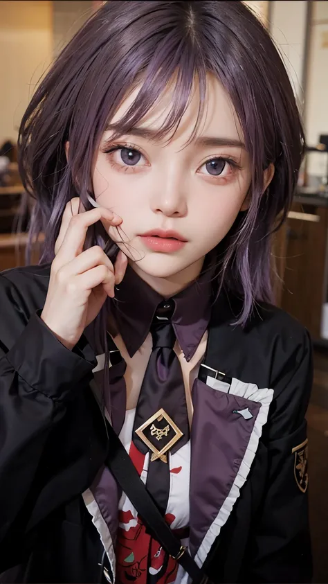 Lora realistis purple hair