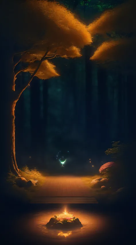 tmasterpiece, Best quality, (Very detailed CG unified 8k wallpaper), (Best quality), (Best Best Illustration), (Best shadow elf with glowing deer, Drinking water in the pool, Natural elements in the forest theme. mystical forest, Beautiful forest, natural,...