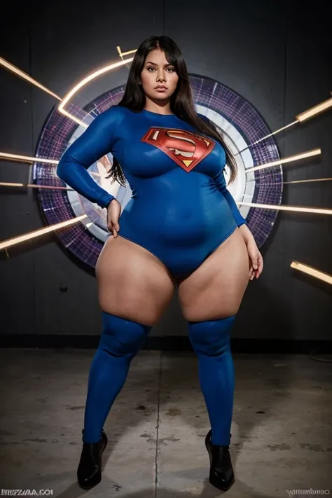 superheroine bbw, full body, hypnotized, defeated, mojada