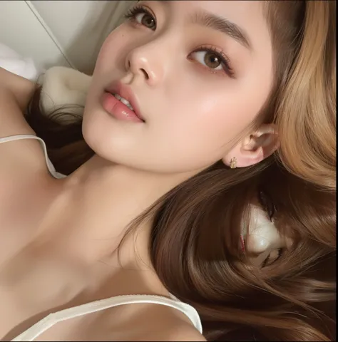 mujer araffed acostada en la cama con un sujetador blanco, Cara sexy, Blackpink Jennie, Yoshitomo Nara, Hermosa mujer surcoreana, Hermosa joven coreana, Lalisa Manobal, Belleza asombrosa, 1 8 yo, Modelo de Instagram, Hermosa joven coreana, 8k selfie photog...