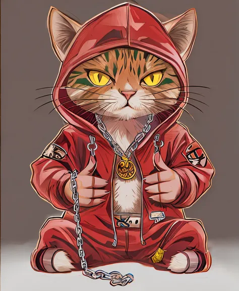 gangsta cat christmas