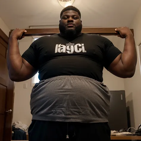 Extremely & visibly Fat 950+ pound Zion Williamson with his belly hanging out of his clothes and is visible.