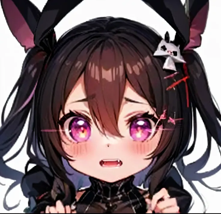 a close up of a person with a bunny ears and a dress, rin, loli, anime moe artstyle, from the azur lane videogame, from arknights, hanayamata, moe, ahegao, characters from azur lane, shikamimi, negao, azur lane style, guweiz, bunny girl, noire Robotic demo...