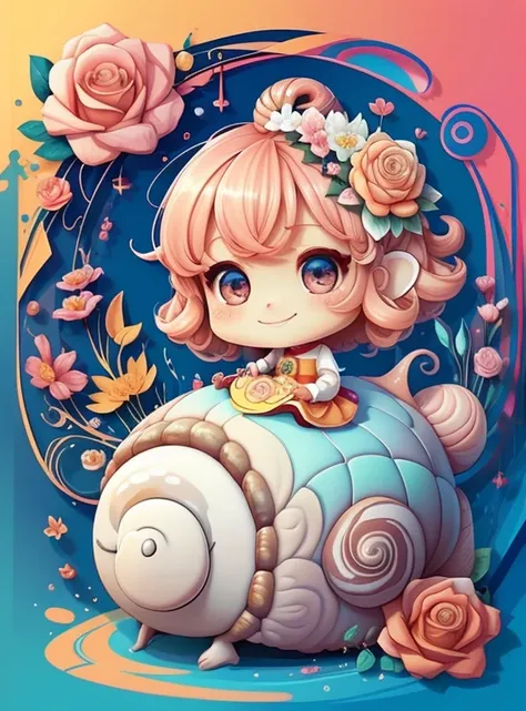 ) ((cute snail smiling with flowers)) - Criador: Walt Disney2023) ), ,, ( Walt Disney acolchoamento ,multidimensional geometric wall PORTRAIT, arte, Chibi,
Yang08k, lindo, Colouring,Rose
Primary works, qualidade superior, melhor qualidade, Arte Oficial, Be...