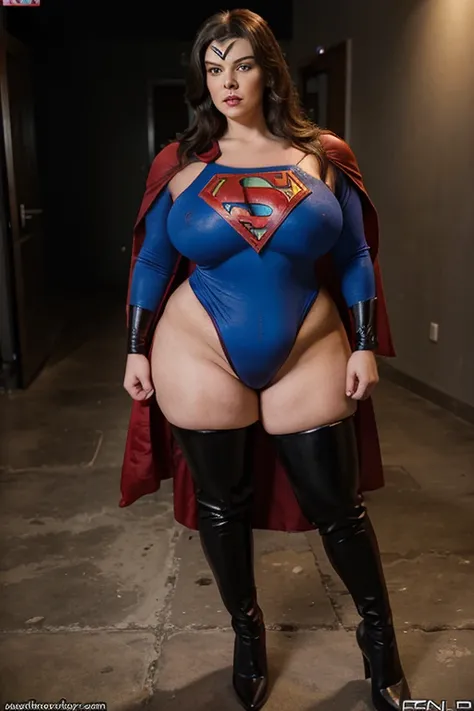 (mature superheroine bbw , full body, submission), full hypnosis,