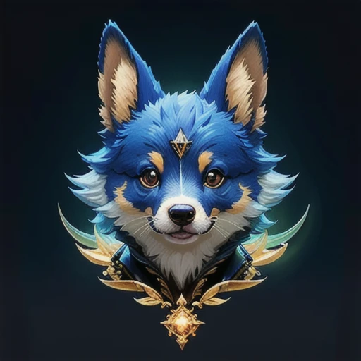 anthropomorphic super cute fantasy welsh corgi, glowing effect, ornate aura, dynamic, centered, sharp focus, beautiful detailed,...