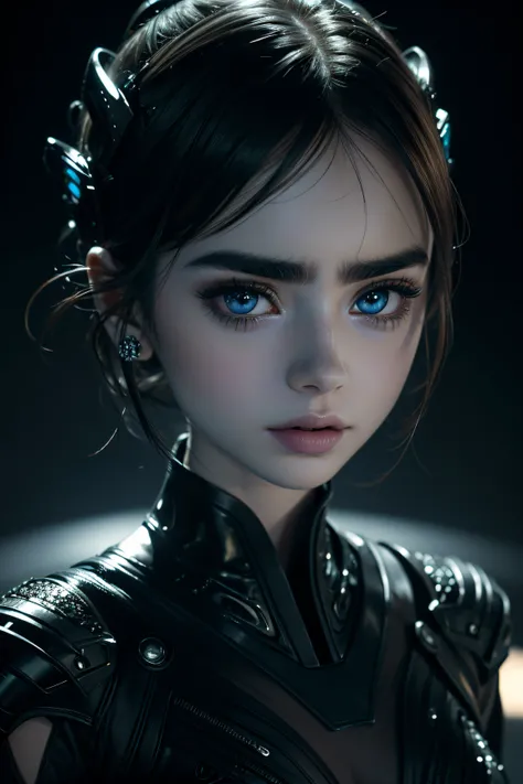 Lily Collins, wearing alien sexy clothes transparent. professionally retouched, soft lighting, realistic, smooth face, perfect eyes, sharp focus on eyes, 8 k, high definition, insanely detailed, intricate, elegant. in a natural background.