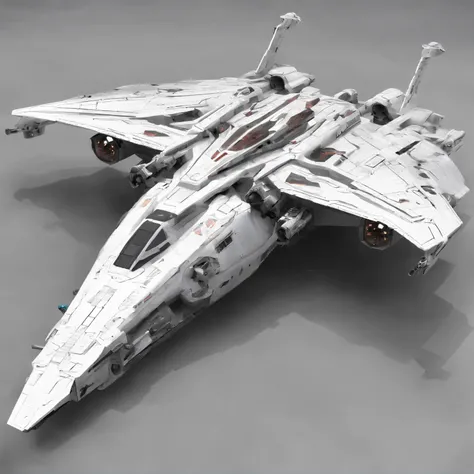 Description of the Battle Shuttle of the Beithon Empire, 8K resolution, higly detailed, photo realistic The battle shuttle of the Beithon Empire is a multi-purpose space ship, designed for combat operations in space and atmosphere. It can be used to destro...