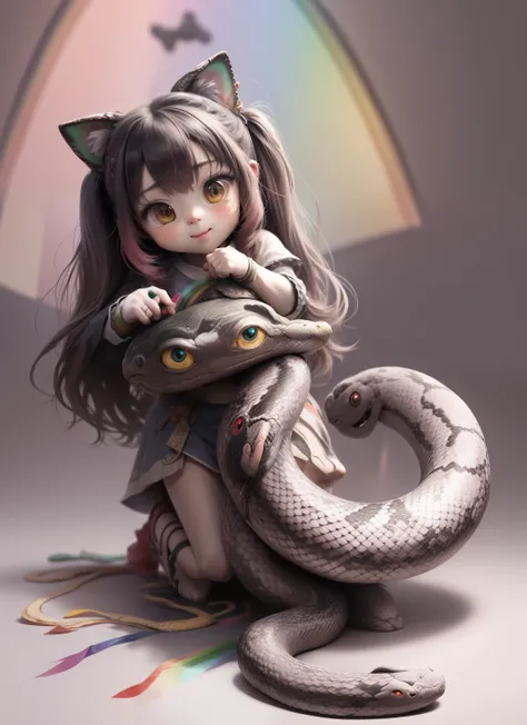 cutemaomao、(1 rainbow 7 colors snake:1.5)