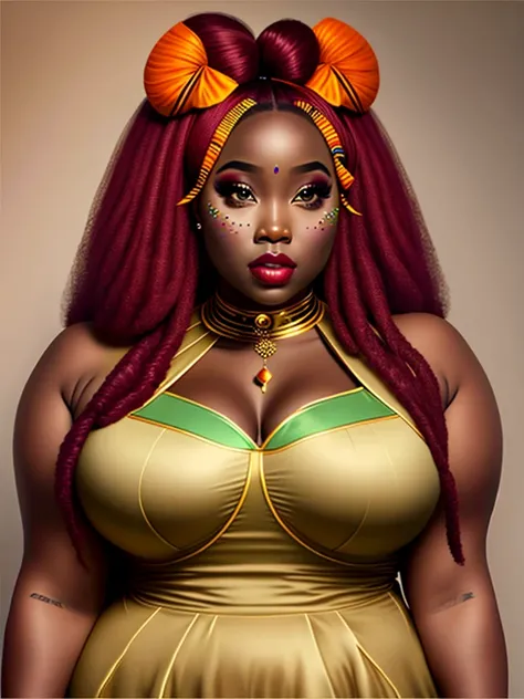 Afric Batty boop, curvy model with big tits.