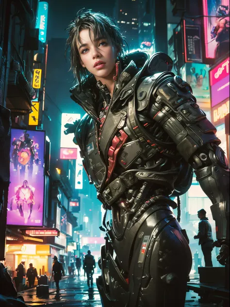 ((Masterpiece stunning Anime illustration)), ((beautiful cybernetic Cyberpunk girl)), ((highly detailed face)), ((mechanical limb, mechanical vertebrae)), ((mechanical cervical attaching to neck)), (wires and cables attaching to neck:1.2), ((mass of wires ...