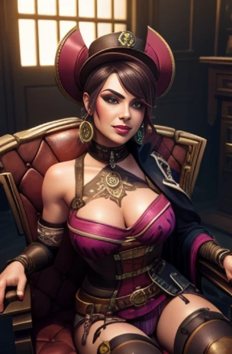 moxxi for bordelands, seat in the chair