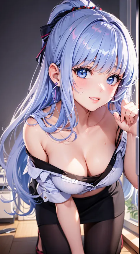 Character Details:, - Gender: 1 Girl. - Style: Anime, - Body Type: Attractive body, slim body, nice legs, slim tights, nice arms, nice shoulders. - Breast: ((Small Breast:1,5)), Cleavage. - Facial Feature: Beautiful, Gorgeous, Teenager, Fresh, Young. - Exp...