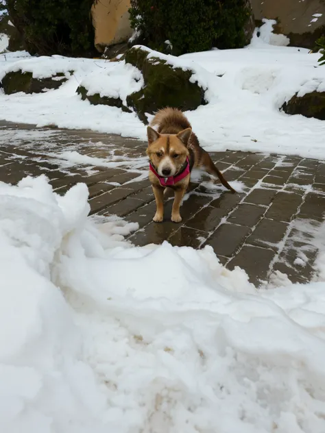 This dog on the beach