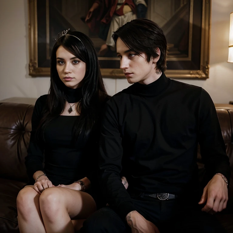 Emo modern monarchist couple