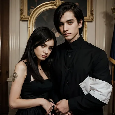 Emo modern monarchist couple