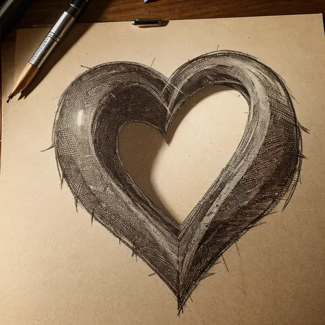 Drawed heart