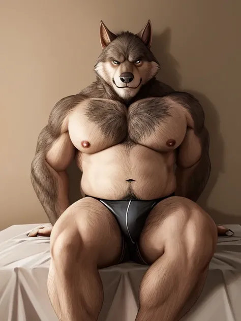 Male,older,werewolf , body hair, chubby,hot Humaniod, graying fur