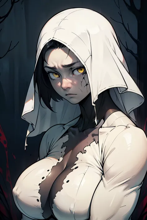 1 girl muscular black hair yellow eyes huge breasts pale skin expressionless sad expressionless sad expressionless sad expressionless sad expressionless sad expressionless sad expressionless sad creepy creepy creepy creepy