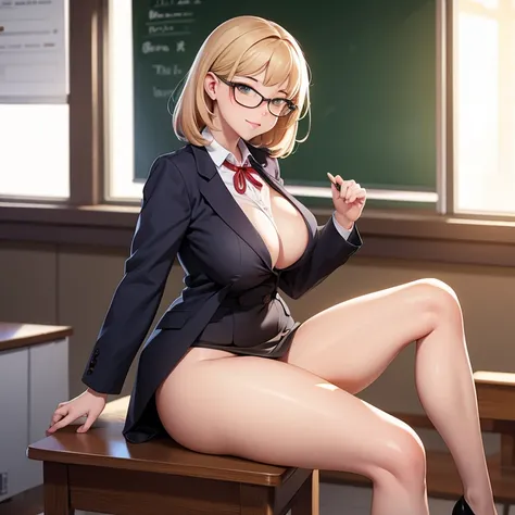 NSFW image of a teacher teaching