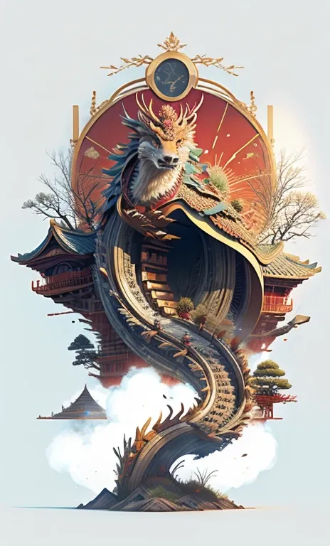 The imposing Chinese dragon