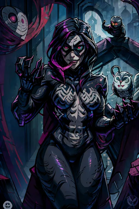 An Owl, corrupted by the dark side, consumed by a Symbiote