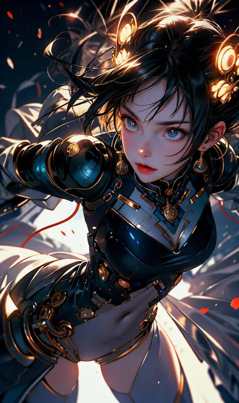 (Best quality at best:0.8),
(Best quality at best:0.8), Perfect anime illustration, Extreme close-up portrait of a beautiful woman walking through the city, dynamic lights,