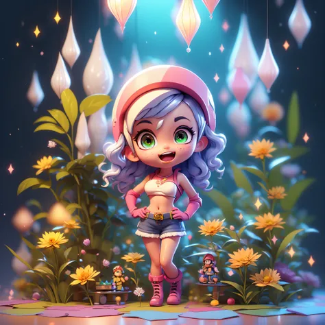 Chibi play_Guitar Club deep path Bar equirectangular Salon Unrealengine5 ultra Close-Up Harley_Quinn Queen Margot_Robbie Cinematic Van_Gogh masterpiece beholder🎈🍦🍹❤ Pro-photo-realistic (Diva waitress athletic Goddess Agate😘epic clean cheekbone felt sexy ex...