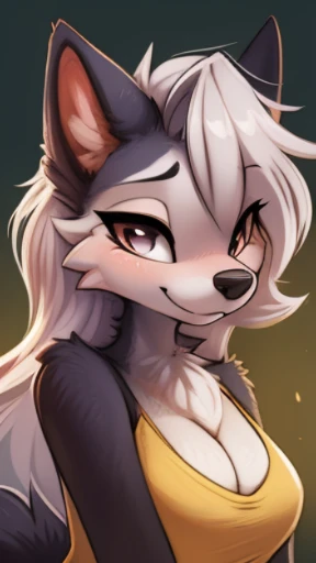 by fluff-kevlar, by Zackary911, by Kenket, by Kilinah, by fluff-kevlar, (masterpiece), (best quality), (anthro furry:1.3, snout:1.2, anthro:1.3, furry:1.2, solo female:1.2), (extremely detailed:1.3), loona, hellhound, loonacroptop, loonashorts, colorful op...