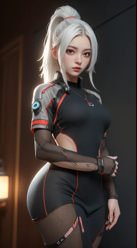 ((Best quality)), ((masterpiece)), (detailed:1.4), 3D, an image of a beautiful cyberpunk female,HDR (High Dynamic Range),Ray Tracing,NVIDIA RTX,Super-Resolution,Unreal 5,Subsurface scattering,PBR Texturing,Post-processing,Anisotropic Filtering,Depth-of-fie...