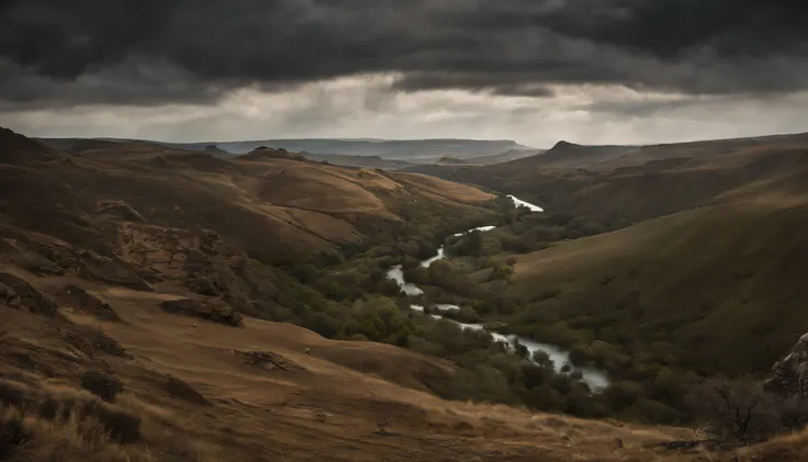 (best quality), (superior quality), (dark), despair, suicide, Death wandering in the valley of shadows.Raw,Award-winning,landscape