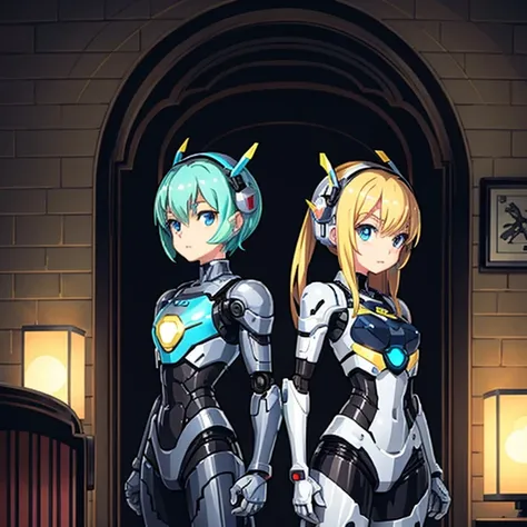 Two anime robot