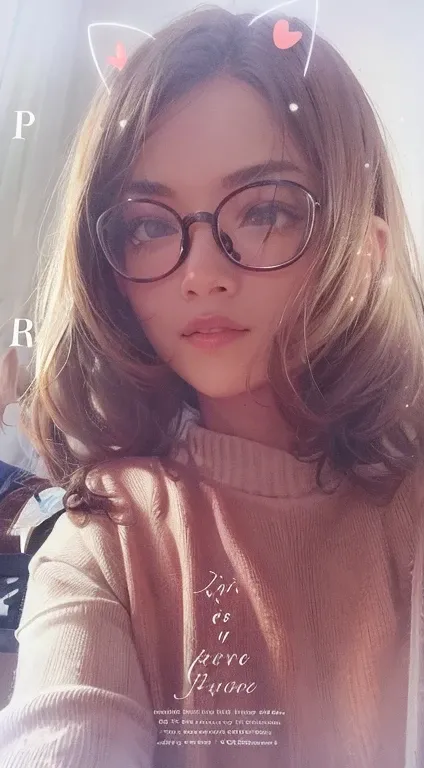 girl wearing spectacles