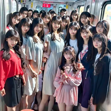 raw photo、(((multiple girls))),((((6+girls)))),((((1000girls)))),(((10000girls)))、(((crowd shot))),((a baby face)),(((adhesion))...