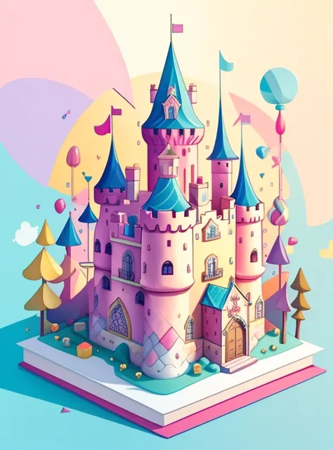 (cute castle with candies) Munchkin, Geometric multidimensional wall portrait, livro de arte, Tchibi,
Yang08k, Beautiful, Colouring,
Obras, of the highest quality, best quality, Arte Oficial, Beautiful and Aesthetic,