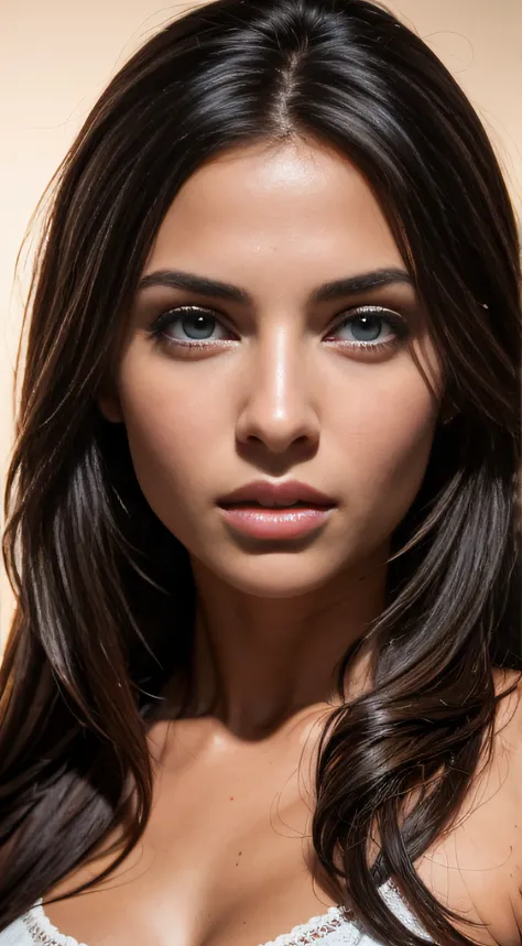 face of 28y brunette from italy, tanned, beautiful girl, amazing face, big stunning eyes, open mouth, ultra realistic, ultra detailed, canon r5, octane, 8k