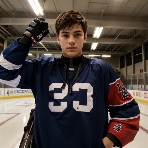 hockey teen boy