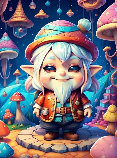 ((cute gnome smiling with mushroom house)) - Criador: Walt Disney2023) ), ,, ( Walt Disney acolchoamento ,multidimensional geometric wall PORTRAIT, arte, Chibi,
Yang08k, lindo, Colouring,Rose
Primary works, qualidade superior, melhor qualidade, Arte Oficia...