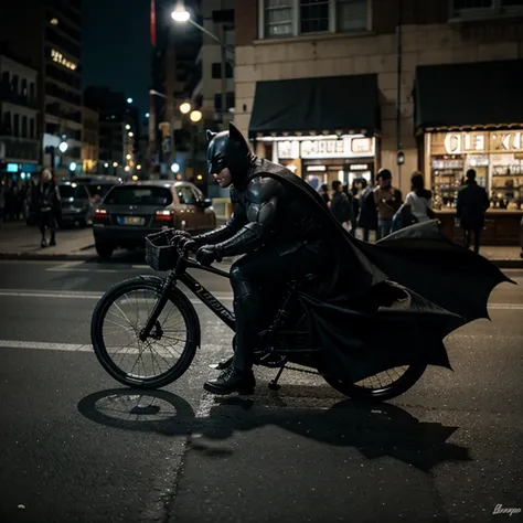 Batman de bicicleta