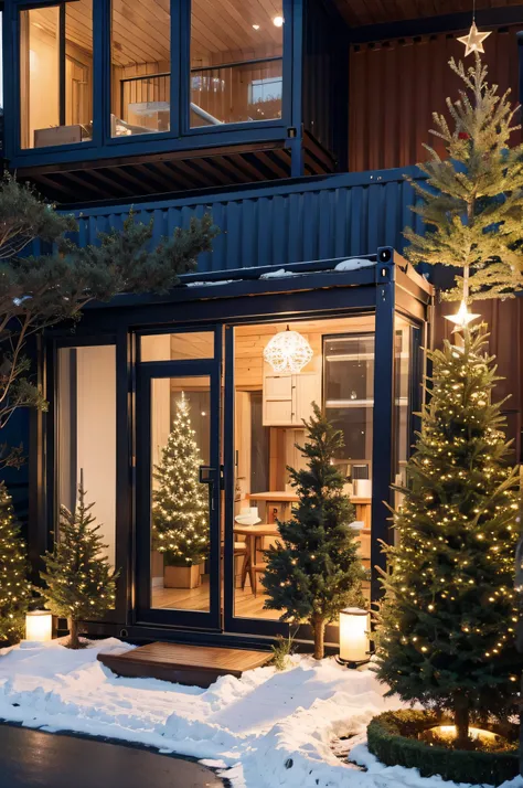 Container houses、christmas