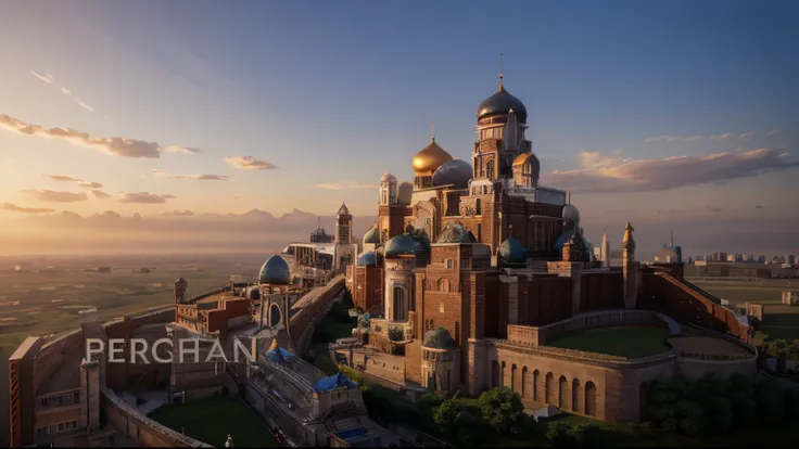 Hyper Ultra realistic, Russian Mega Structure, bright and clear day time, beautiful jaw dropping design, 3D image, 32k.