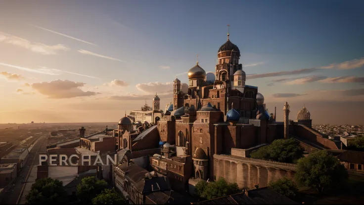 Hyper Ultra realistic, Russian Mega Structure, bright and clear day time, beautiful jaw dropping design, 3D image, 32k.