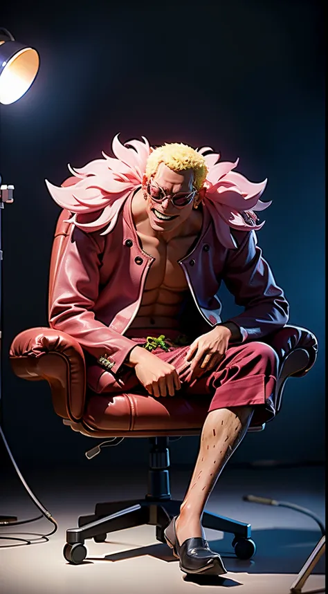 doffy sitting ond chair, behind the scene of doffy taking picture in photo studio, shoot by profesional photografer, ((masterpie...