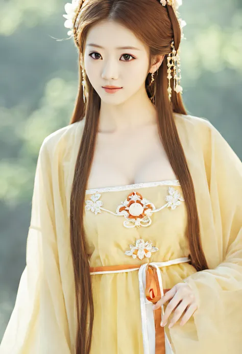 girls vn01, 1 busty girl, hanfu, ssmile, stunningly beautiful girl, tall_fashionab, designer dress, dress high, posing for photo...