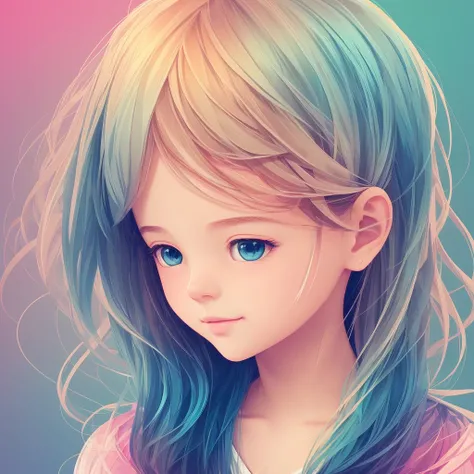 Generate an endearing AI artwork featuring the face of a cute girl seamlessly blended with intricate computer coding text. Craft a harmonious composition where the girls facial features smoothly transition into lines of code, forming a captivating visual f...