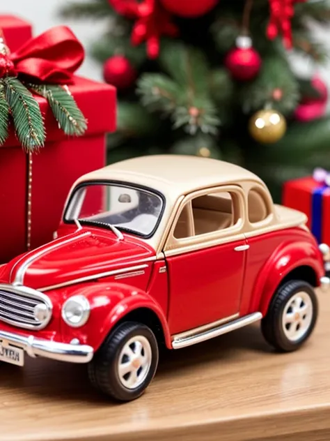 a toy car as a christmas gift